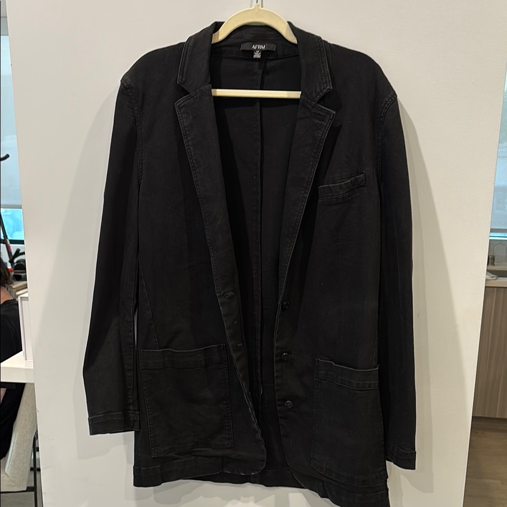 AFRM Black Oversized Blazer Jacket